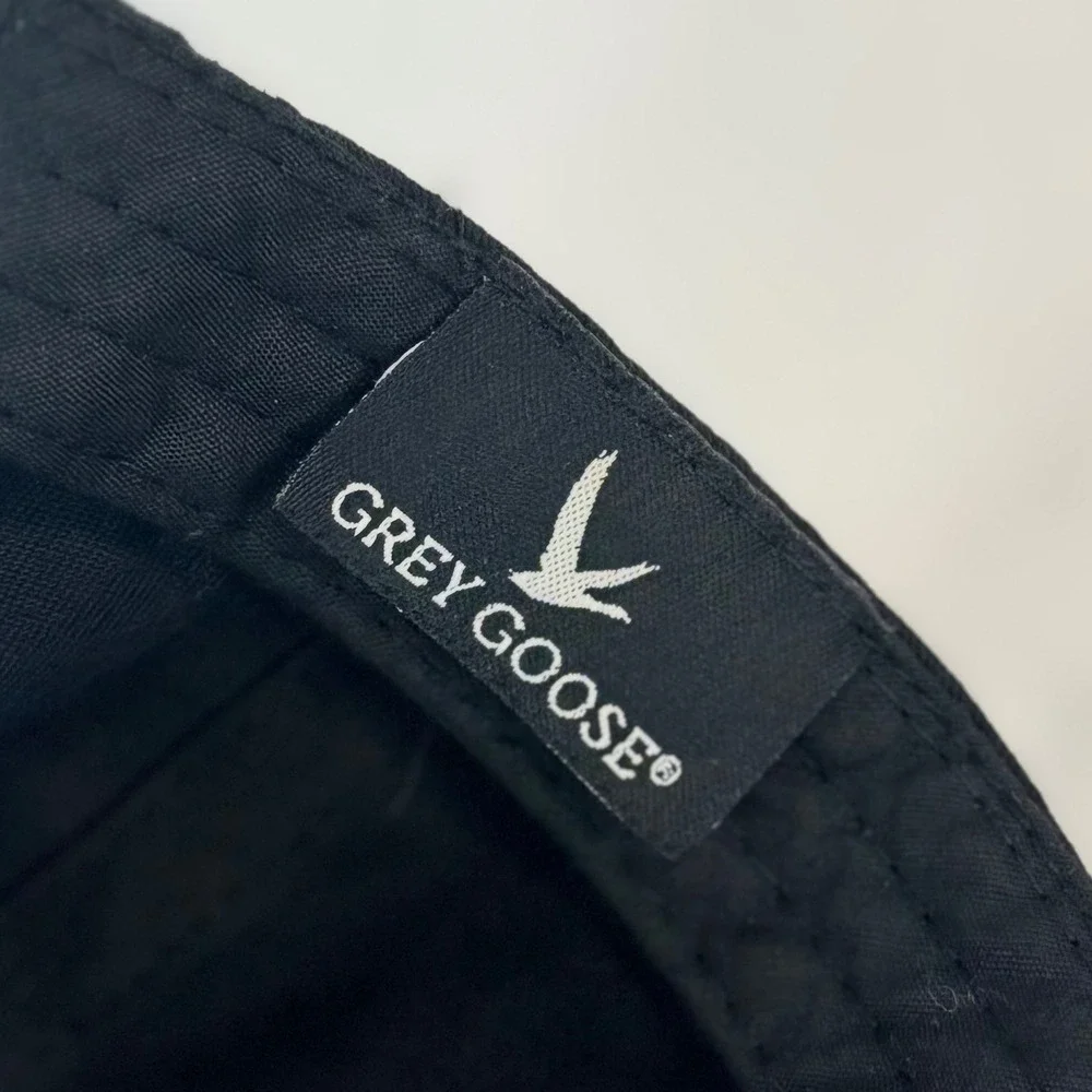 RARE Grey Goose Vodka Black Snapback Hat, Geometric Underbrim
